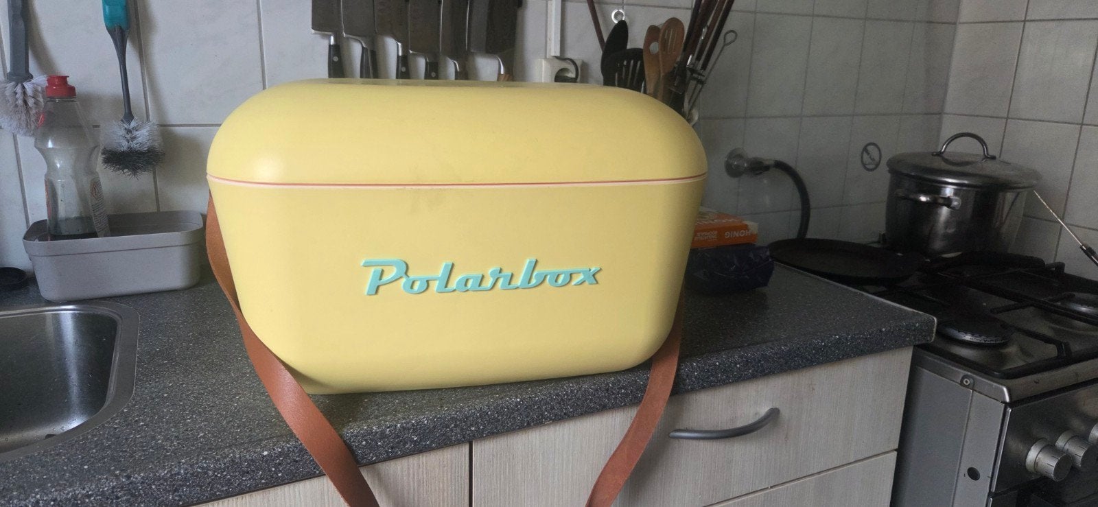 polar coolbox groot, geel, Ophalen of Verzenden, Zo goed als nieuw, Overige typen