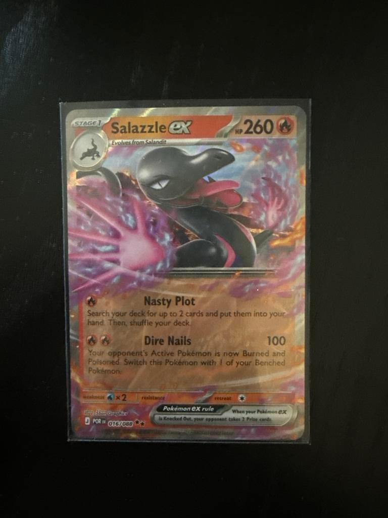 Pokémon  Salazzle EX 016/088, Ophalen of Verzenden, Zo goed als nieuw, Losse kaart, Foil