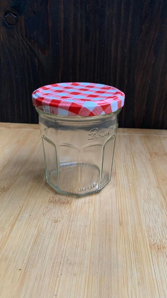 Jam/ inmaak potten, Huis en Inrichting, Keuken | Potten en Pannen, Ophalen of Verzenden, Zo goed als nieuw, Rvs, Pot, Bus of Blik