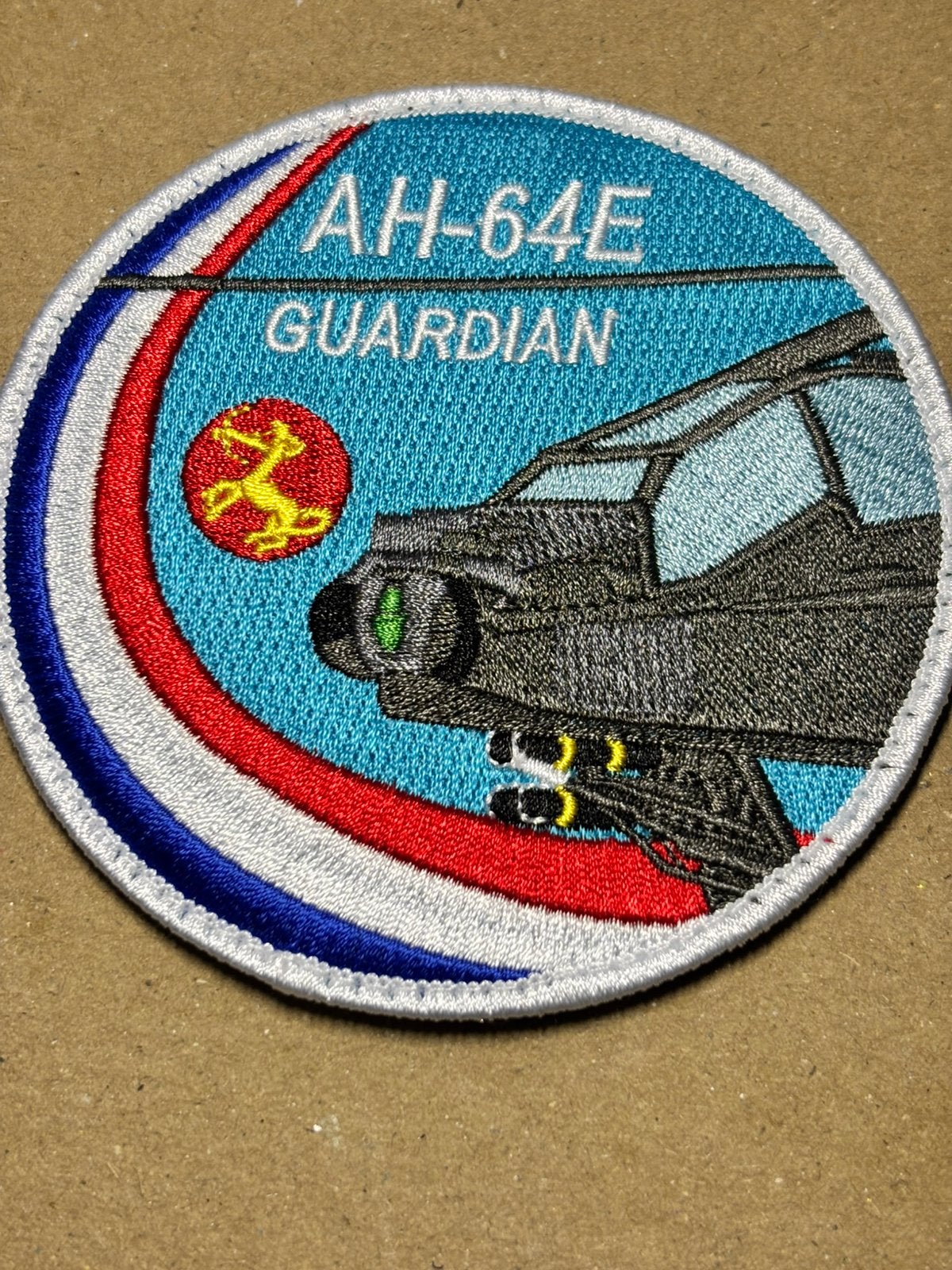 AH-64E guardian apache embleem, Verzenden, Luchtmacht, Nederland, Embleem of Badge