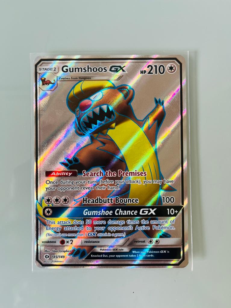 Pokémon: Gumshoos GX Kaart [Sun & Moon], Ophalen of Verzenden, Zo goed als nieuw