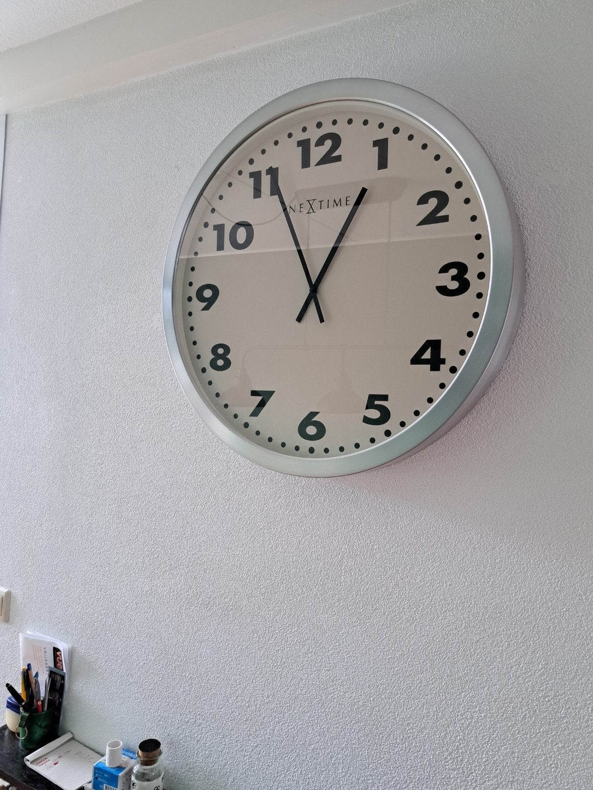 Nextime Wandklok - Modern en Stijlvol, Modern, Ophalen, Zo goed als nieuw, Wandklok