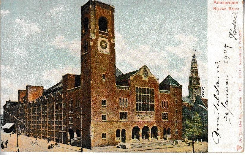 AMSTERDAM - NIEUWE BEURS, Ophalen of Verzenden, Voor 1920, Gelopen, Noord-Holland