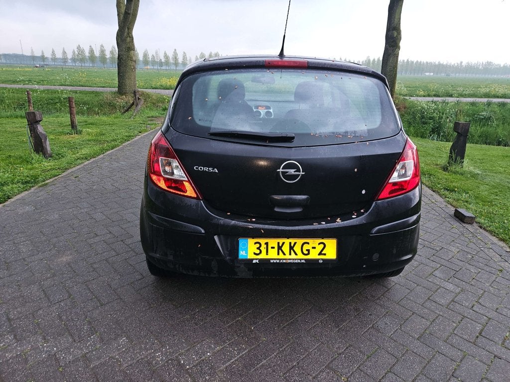 ACHTERBUMPER OPEL CORSA D ZWART, Niet ingevuld, Gebruikt, Ophalen of Verzenden, Bumper