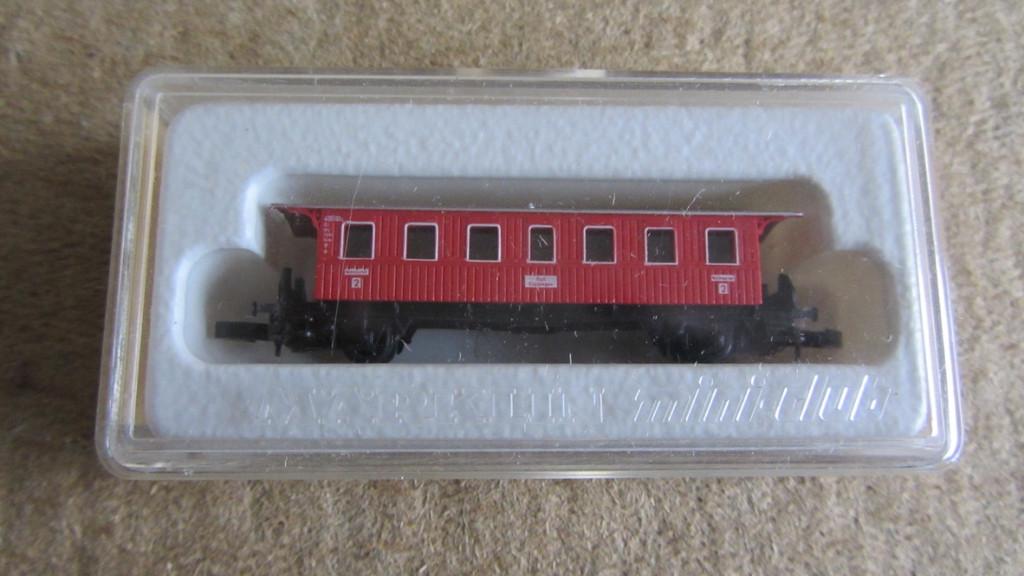 Märklin mini club :  wagon Würtembergische Länderbahn - 8701, Gebruikt, Gelijkstroom, Wagon, Ophalen of Verzenden