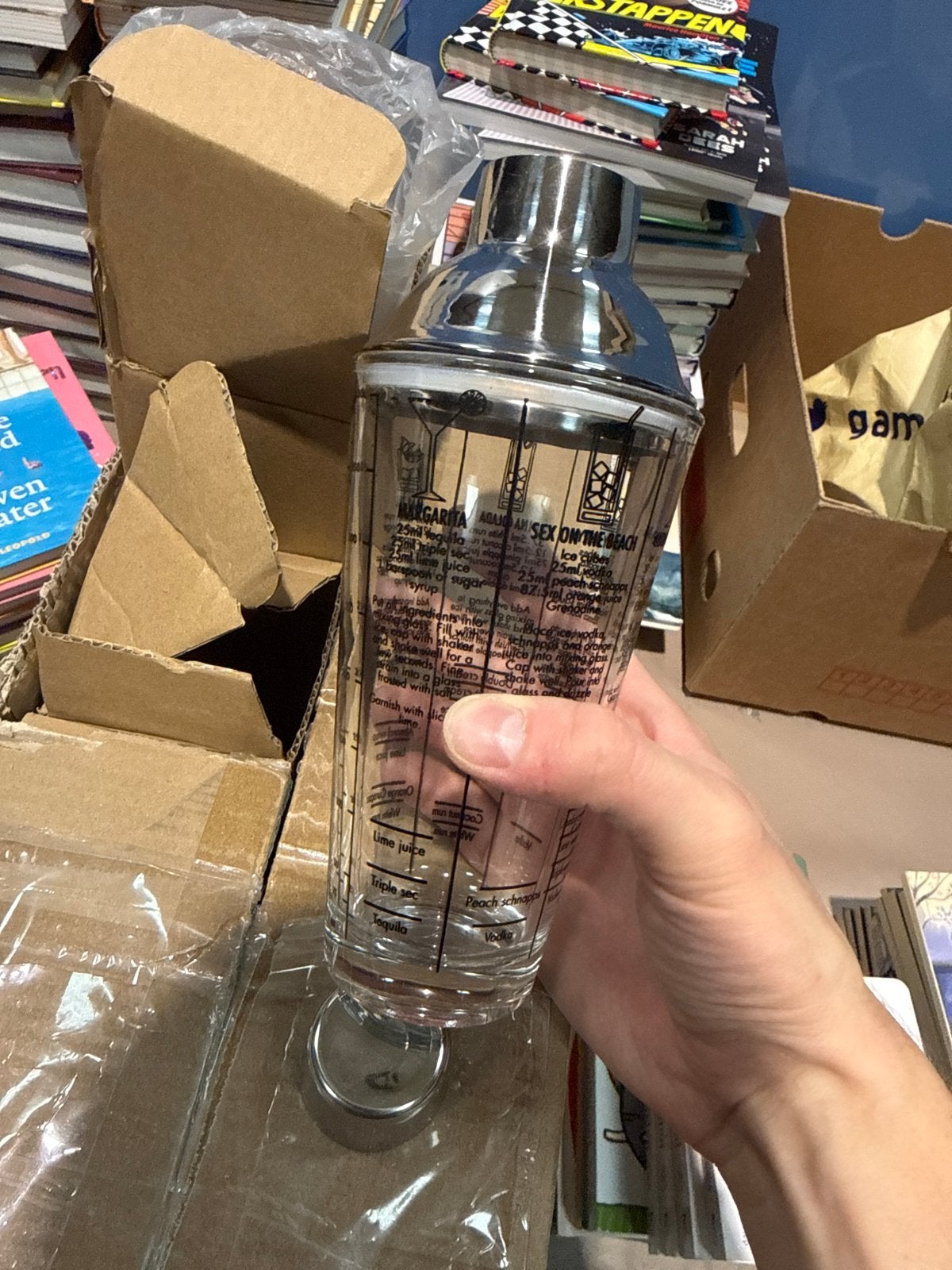 Cocktailshaker glas - Nieuwe partij 20 stuks, Overige typen, Ophalen of Verzenden, Nieuw, Glas