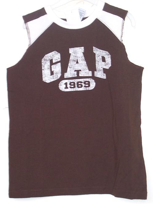 Maat 104/110 GAP shirt bruin/wit *NIEUW* (5290), Kinderen en Baby's, Kinderkleding | Maat 104, Nieuw, Ophalen of Verzenden, Shirt of Longsleeve