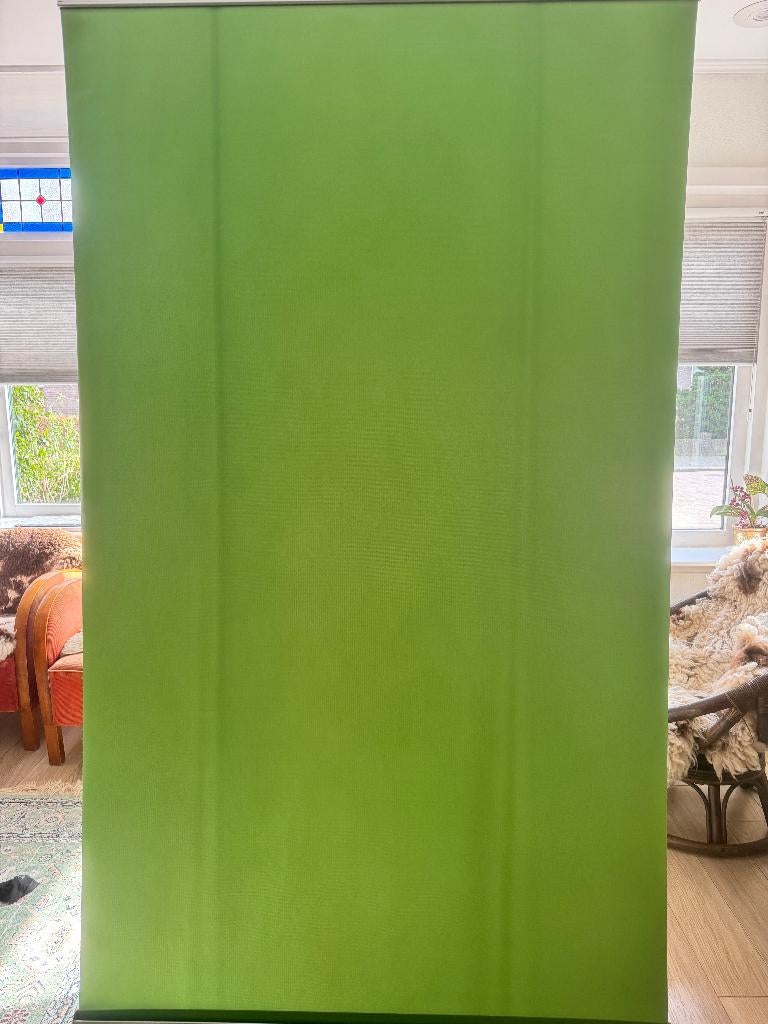 Green screen oprolbaar, Ophalen, Zo goed als nieuw, Achtergrond
