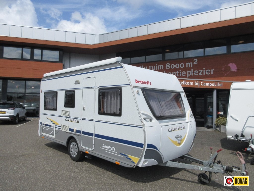 Dethleffs Camper 430 DB MET MOVER EN VASTE LUIFEL, Rondzit, 750 - 1000 kg, Dethleffs, Tot en met 4