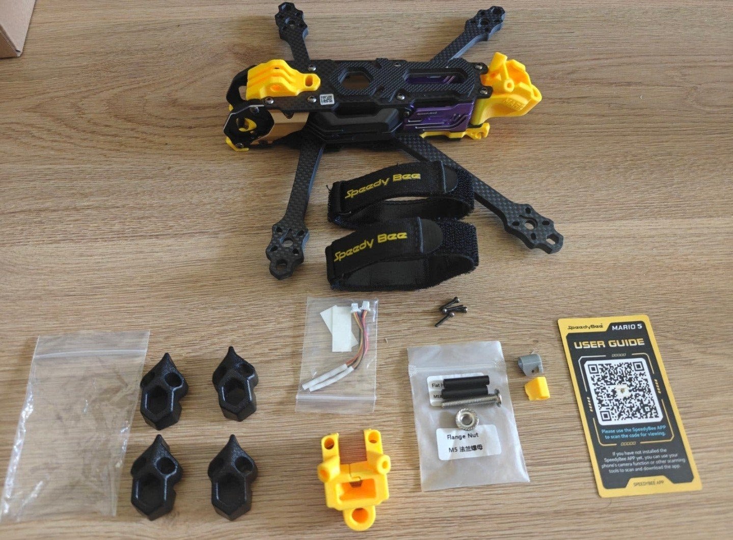 SpeedyBee Mario 5 FPV Drone Frame Kit DJI O4 versie, Hobby en Vrije tijd, Ophalen of Verzenden, Nieuw, Elektro, Quadcopter of Multicopter