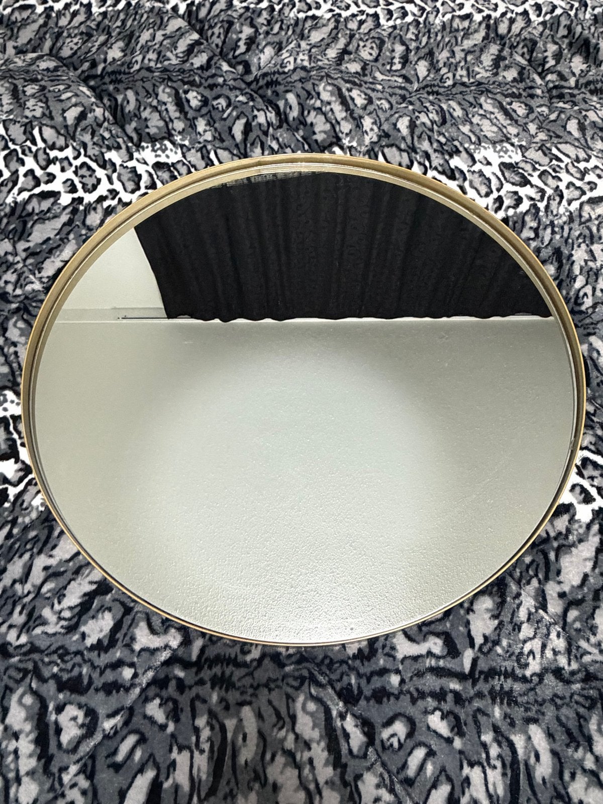 Gouden ronde spiegel - 70 cm diameter, Ophalen, Rond, 50 tot 100 cm