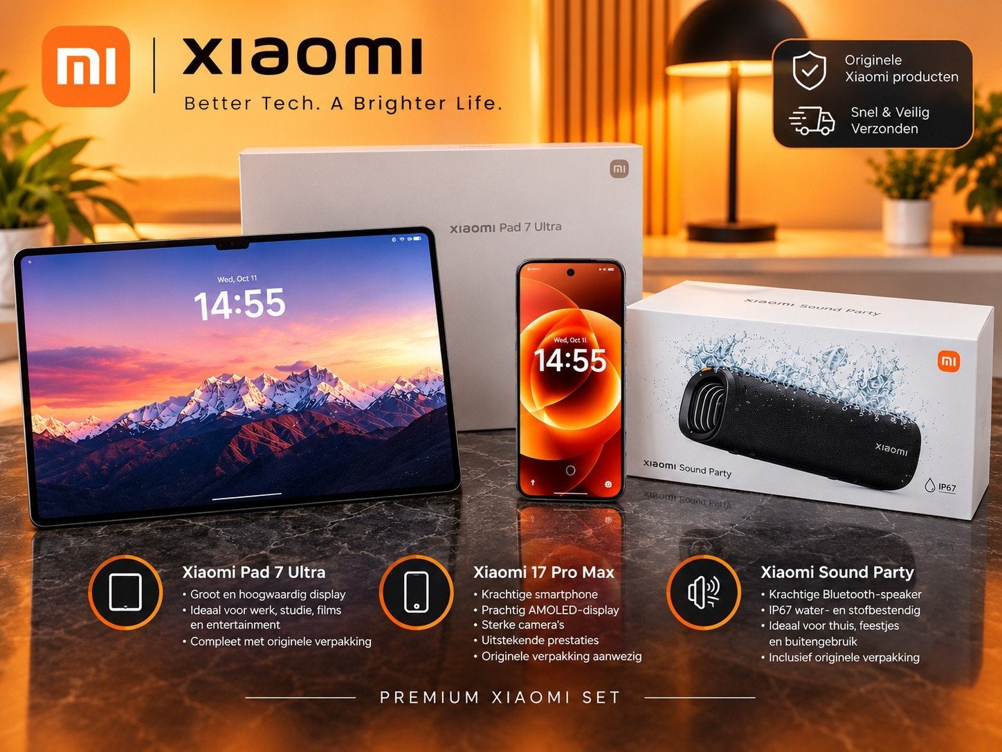 Xiaomi 17 Pro Max | Xiaomi Pad 7 Ultra | Xiaomi Sound Party, Telecommunicatie, Overige modellen, Ophalen of Verzenden, Zo goed als nieuw