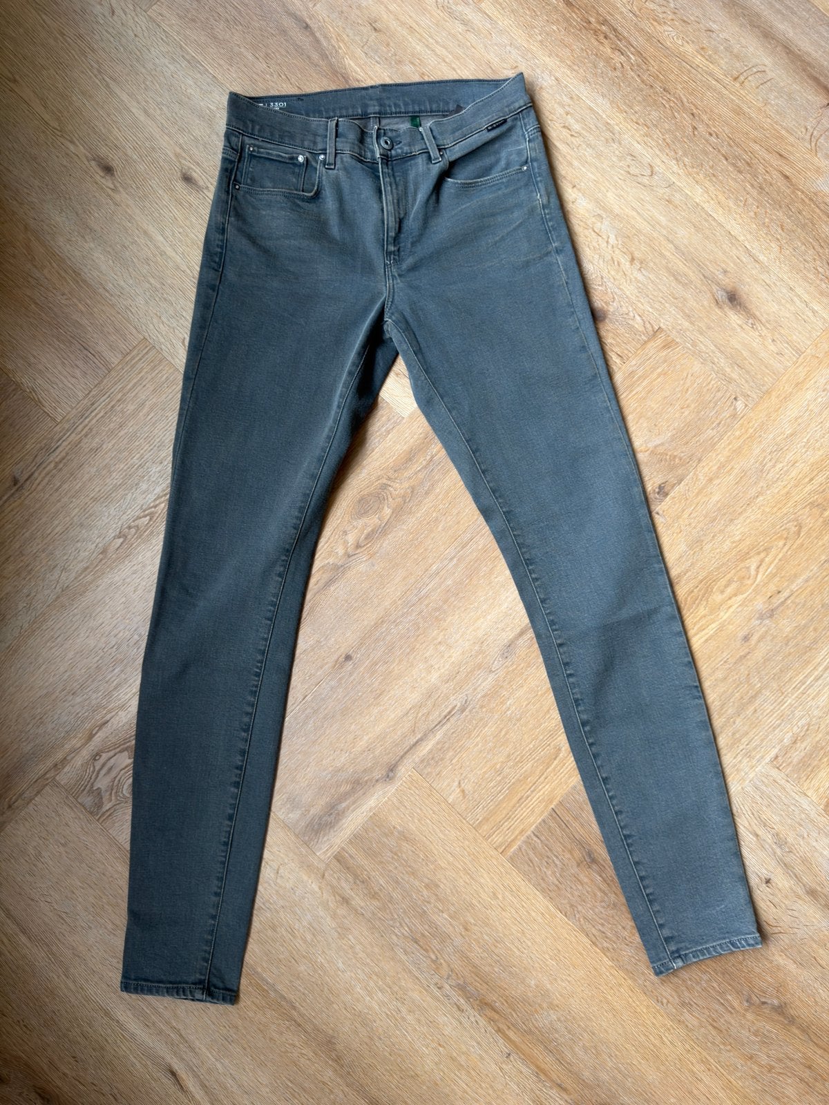 G-Star 3301 skinny jeans - maat 29x34, Ophalen of Verzenden, Zo goed als nieuw, Blauw, W28 - W29 (confectie 36)