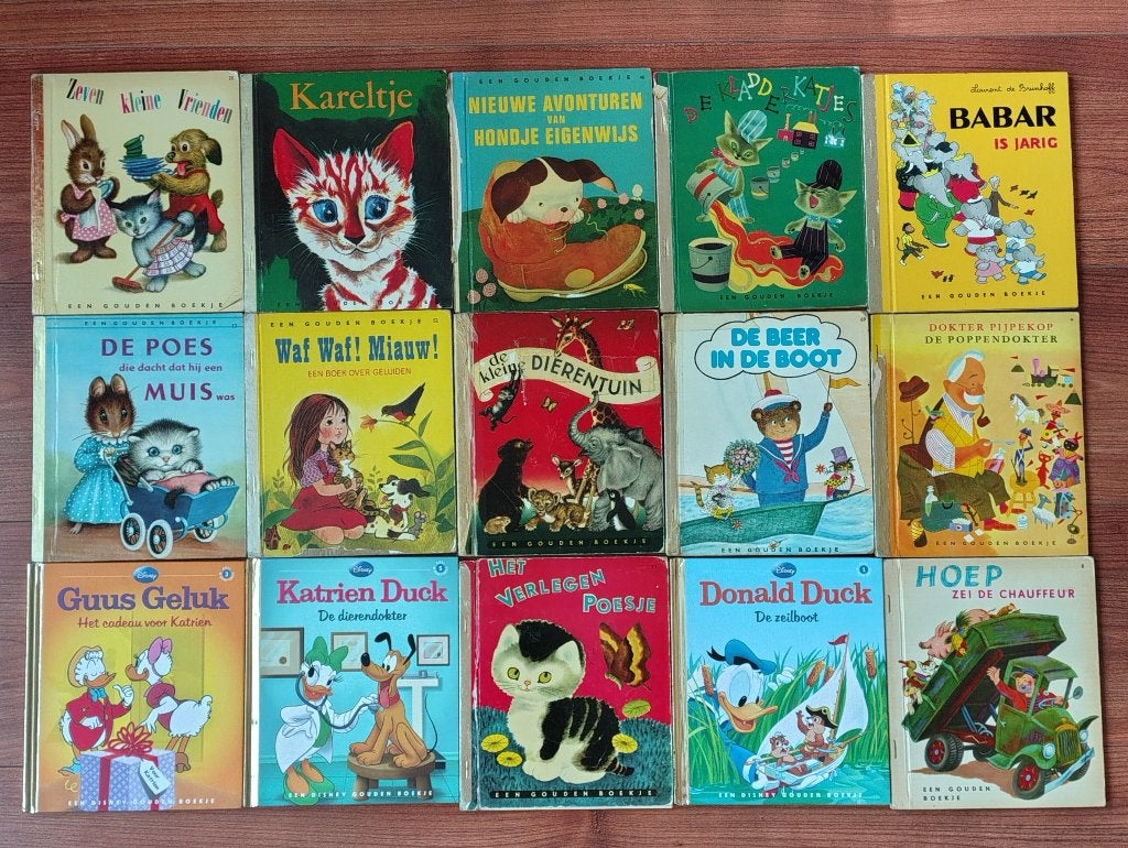 Set van 15 Gouden Boekjes, Gelezen, Diverse auteurs, Ophalen of Verzenden, Sprookjes