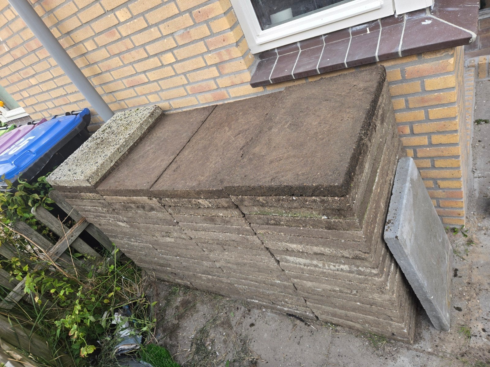 80 grindtegels (ca. 19m2) GRATIS af te halen, Ophalen, Gebruikt, 10 m² of meer, Grind
