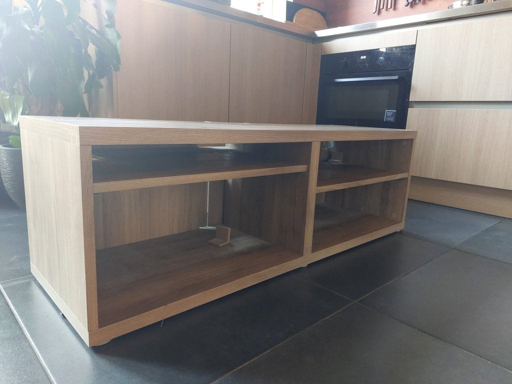 tv kast, Ophalen, Gebruikt, 100 tot 150 cm, Licht eiken