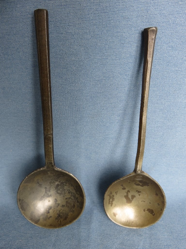 Lepels in tin - 16e eeuw - 17e eeuw - bodemvondsten, Ophalen of Verzenden