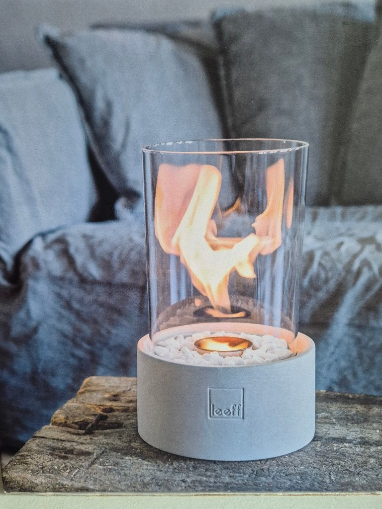 Leeff Stonefire White – Tafelhaard – Nieuw in doos, Ophalen, Nieuw, Vrijstaande haard, Elektrische haard