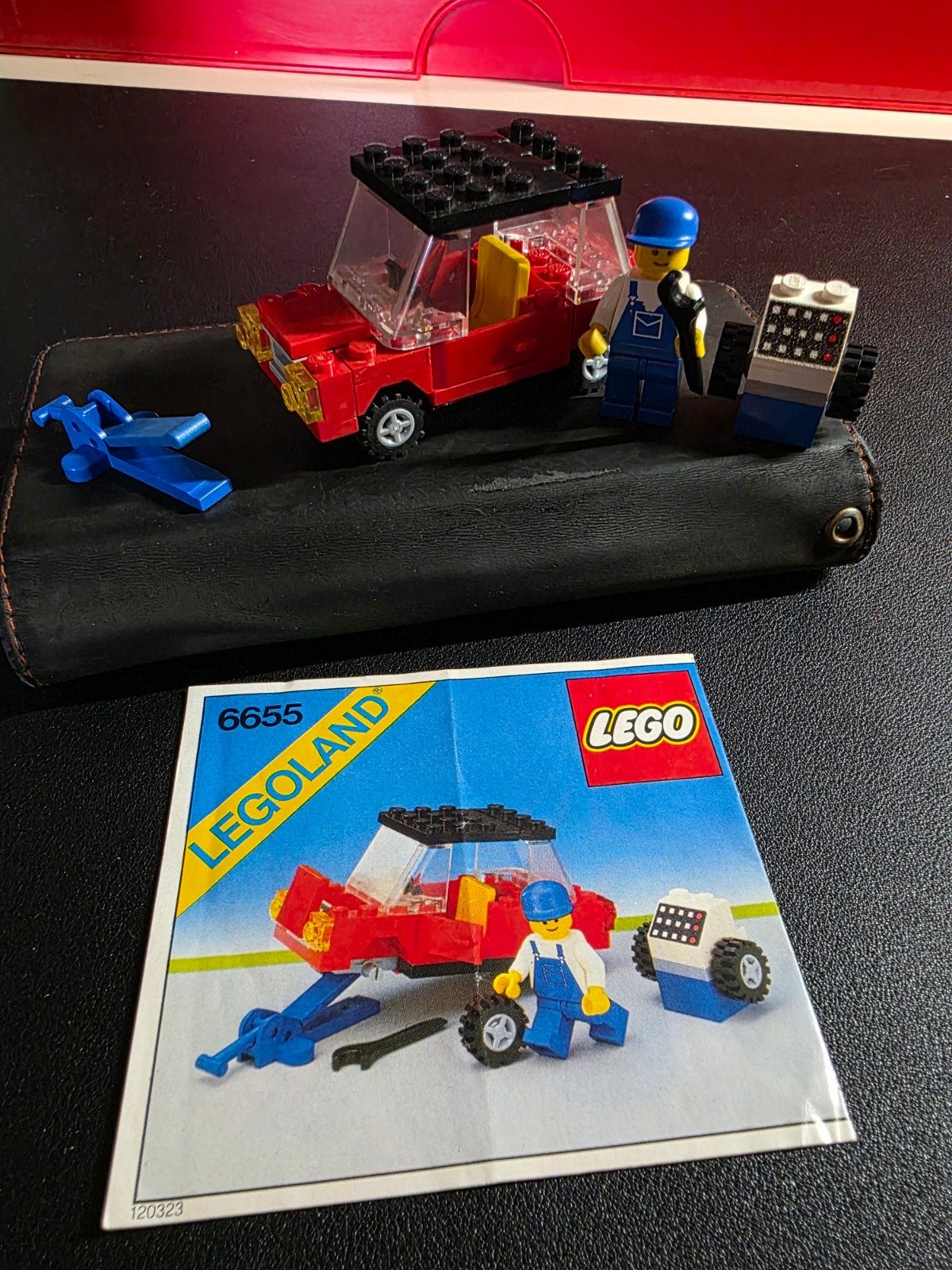 LEGO Legoland 6655 Auto met monteur en instructieboekje, Ophalen of Verzenden
