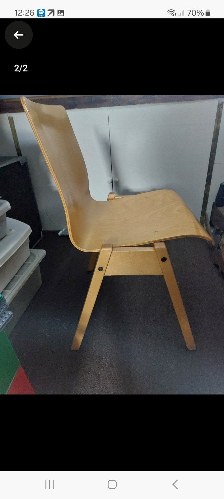 2 vintage houten stoelen, Ophalen, Zo goed als nieuw, Bruin, Twee