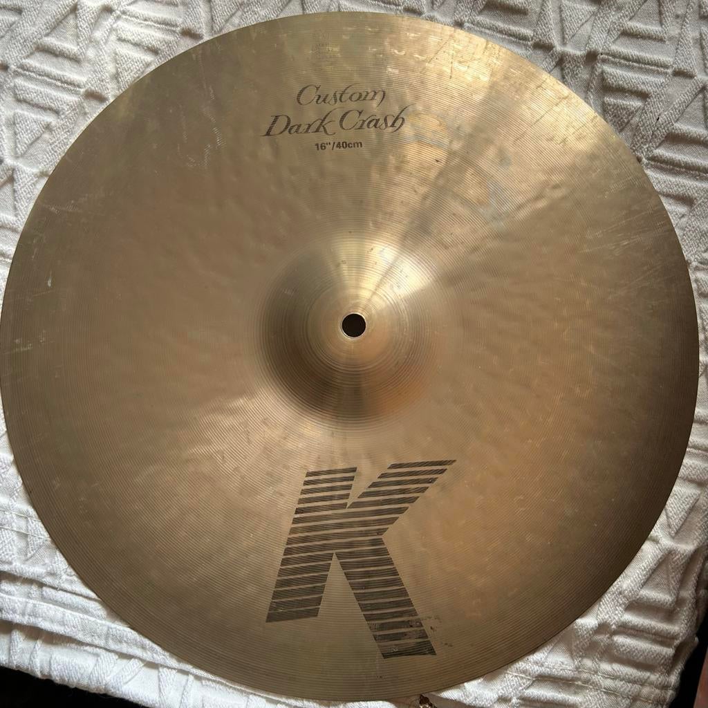 16” Zildjian K Custom Dark Crash 1997, Gebruikt, Usa, Drums of Percussie, Ophalen of Verzenden