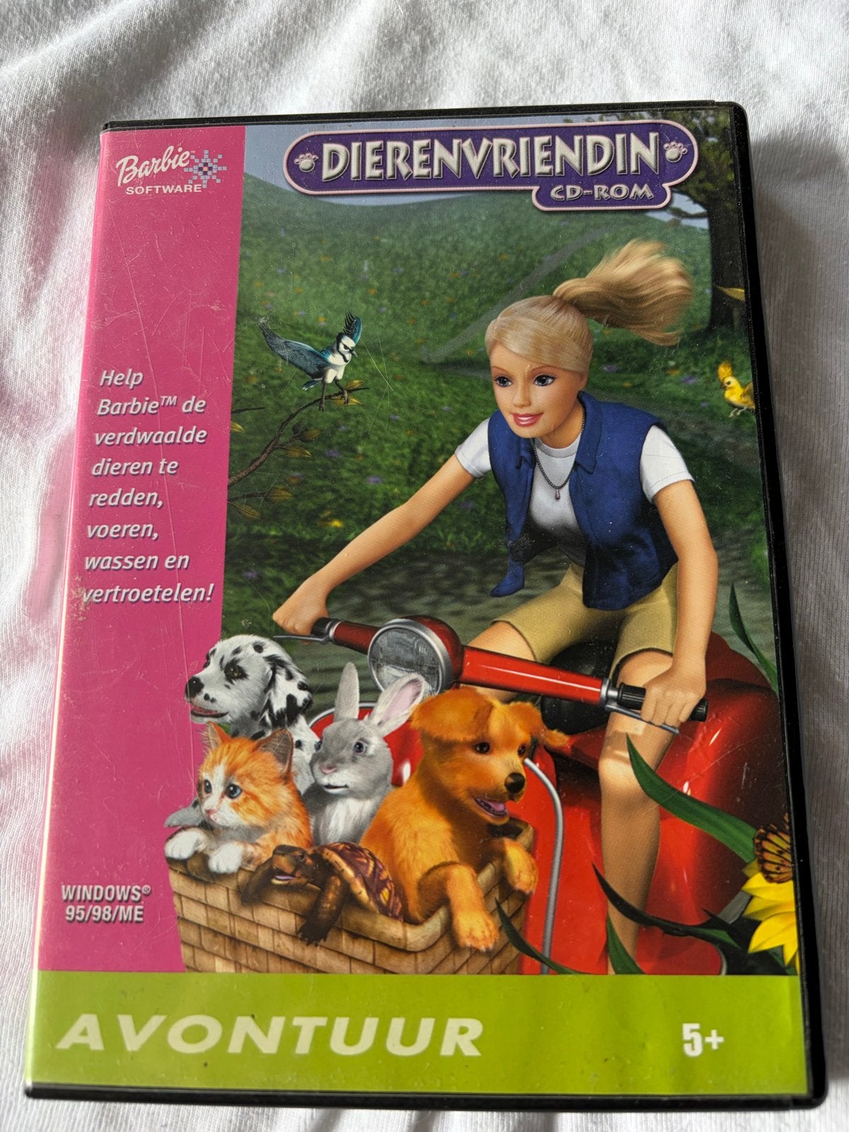 Barbie Dierenriendin CD-ROM - Avontuurlijk Dierenredden, Avontuur en Actie, Gebruikt, Verzenden, 1 speler
