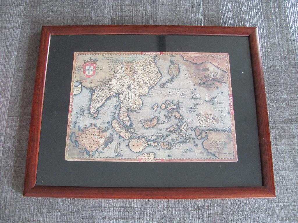 Landkaart Azie / India en omgeving, Zo goed als nieuw, Voor 1940, Prent, Buitenland