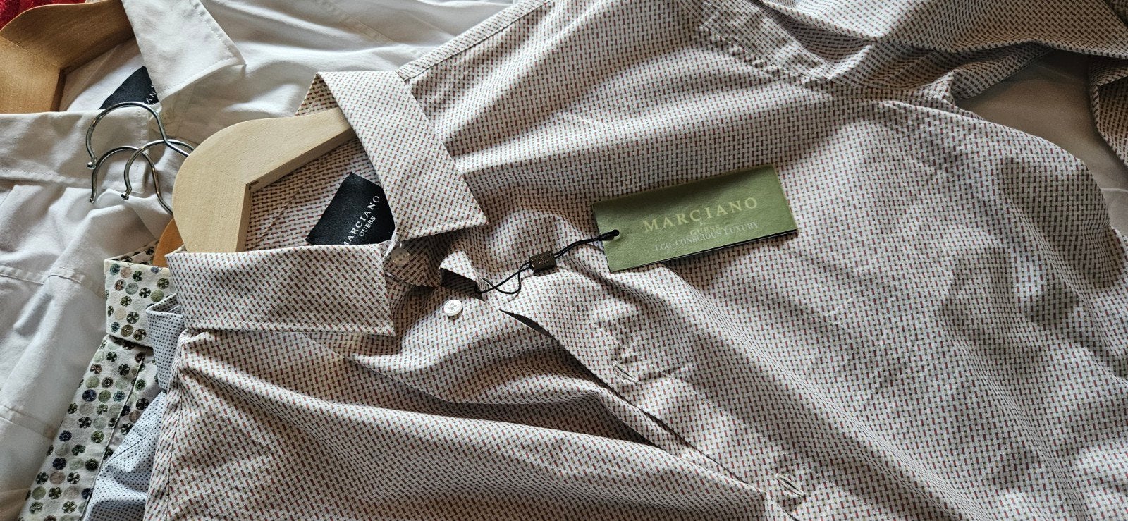 Marciano by Guess, nieuw overhemd, maat 44, Kleding | Heren, Ophalen of Verzenden, Nieuw, Beige, Marciano Guess