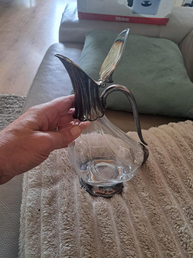 Prachtige antieke eenden karaf - oud glas verzamelaar, Antiek en Kunst, Antiek | Glas en Kristal, Ophalen