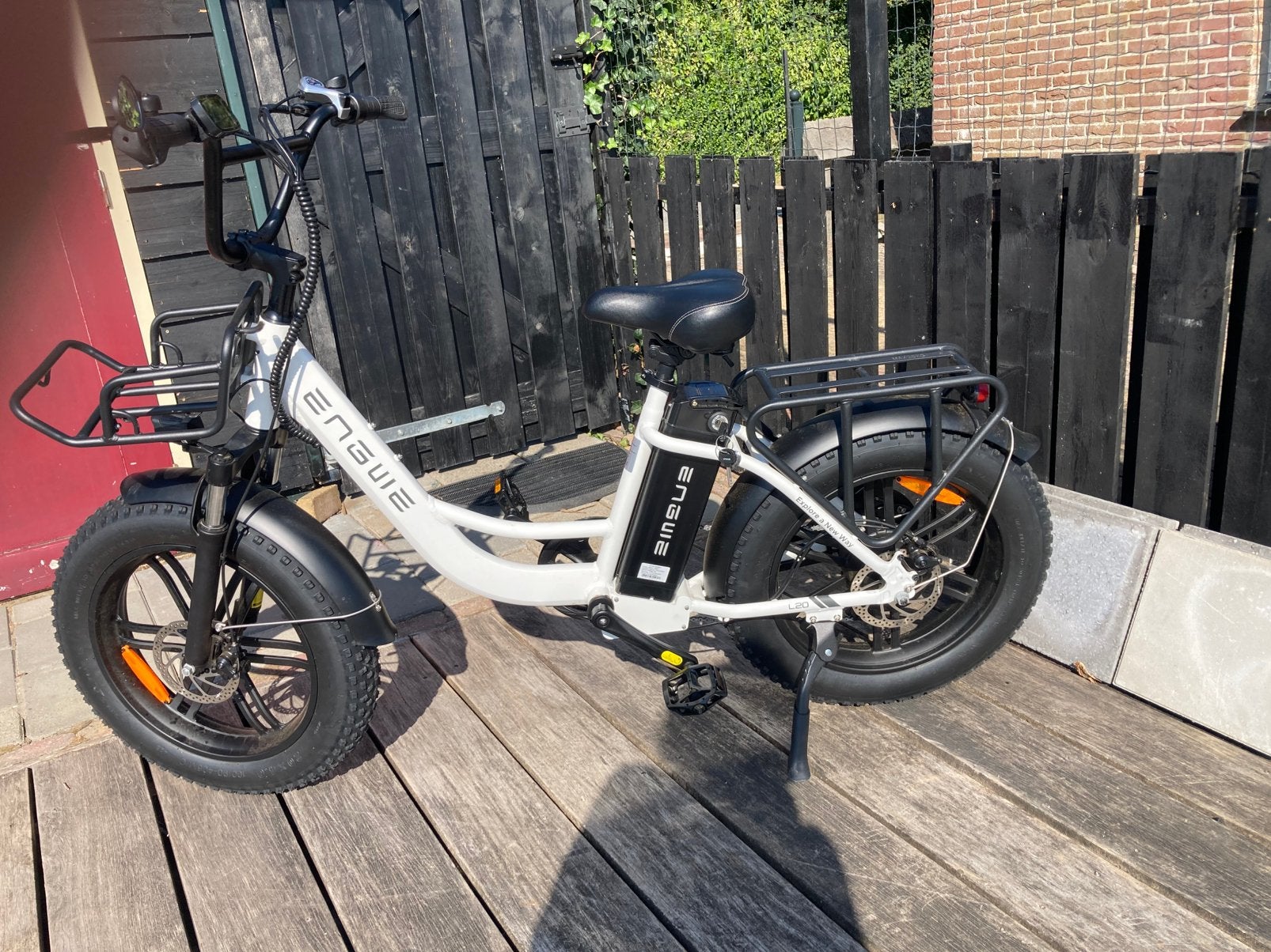 Fatbike Engwe L20 zgan, Zo goed als nieuw, 59 cm of meer, 50 km per accu of meer, Ophalen