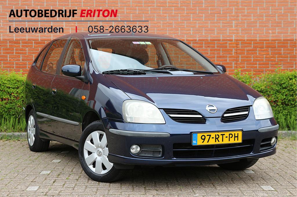 Nissan Almera Tino 1.8 116pk Acenta RIJKLAAR! | Ondbeurt + A, Zwart, 4 cilinders, 116 pk, Origineel Nederlands