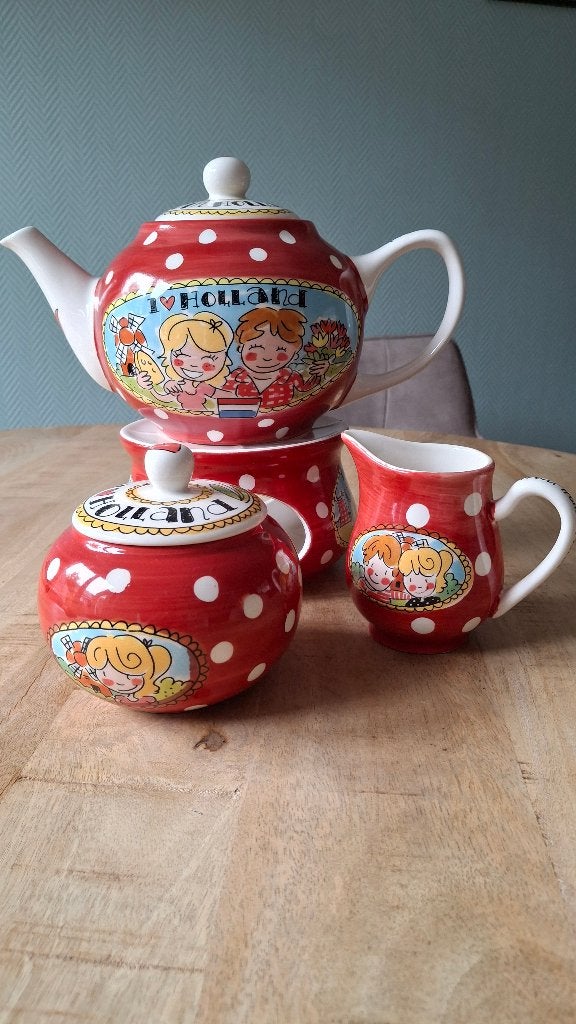 Blond Amsterdam Theeset, Huis en Inrichting, Keuken | Servies, Ophalen, Gebruikt, Modern, Aardewerk