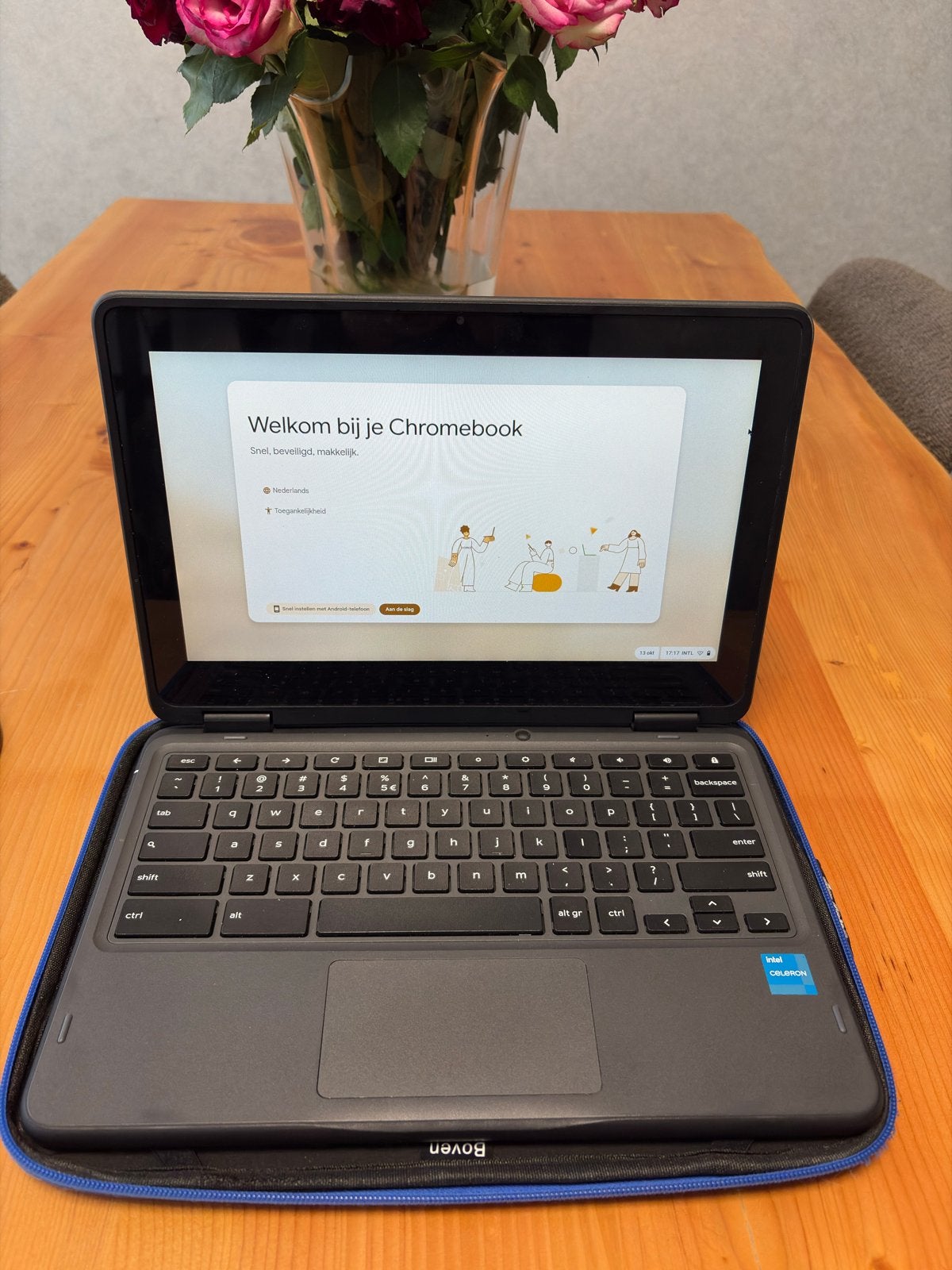 Dell Chromebook - Zo goed als nieuw met hoes, 4 GB of minder, Qwerty, Touchscreen, Ophalen of Verzenden