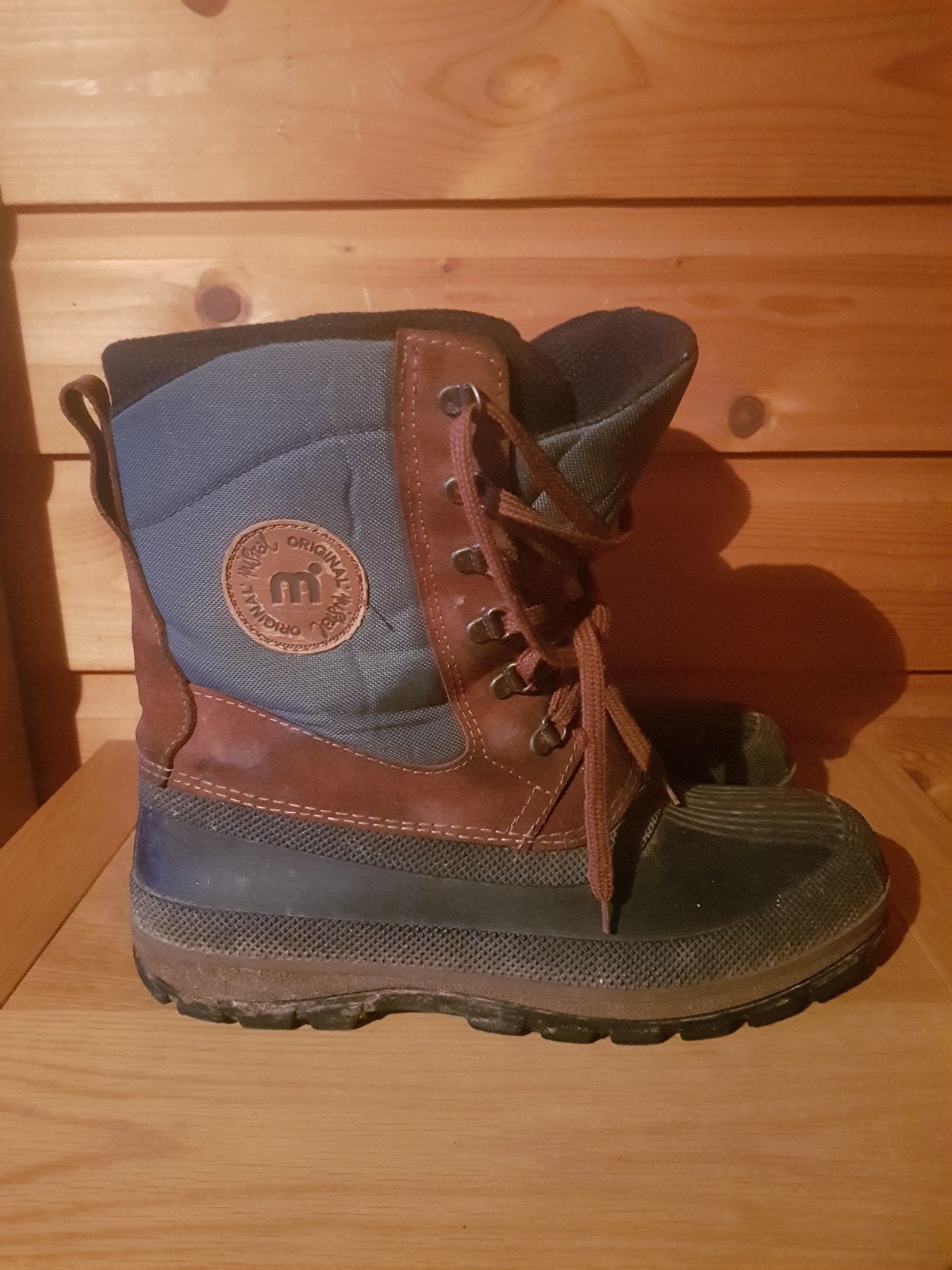 Vintage jaren 80 Mistral snowboots / winterlaarzen – maat 43, Bruin, Boots, Ophalen of Verzenden, Mistral