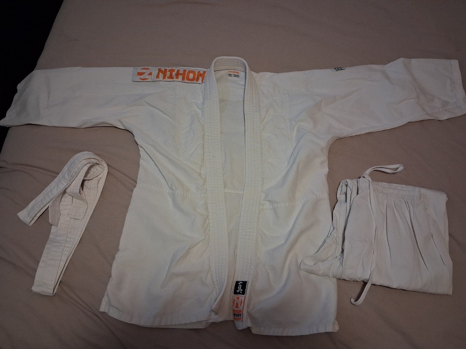 Judo/Aikido pak maat 160 met klein vlekje, Gebruikt, Judo, Vechtsportpak, Maat M