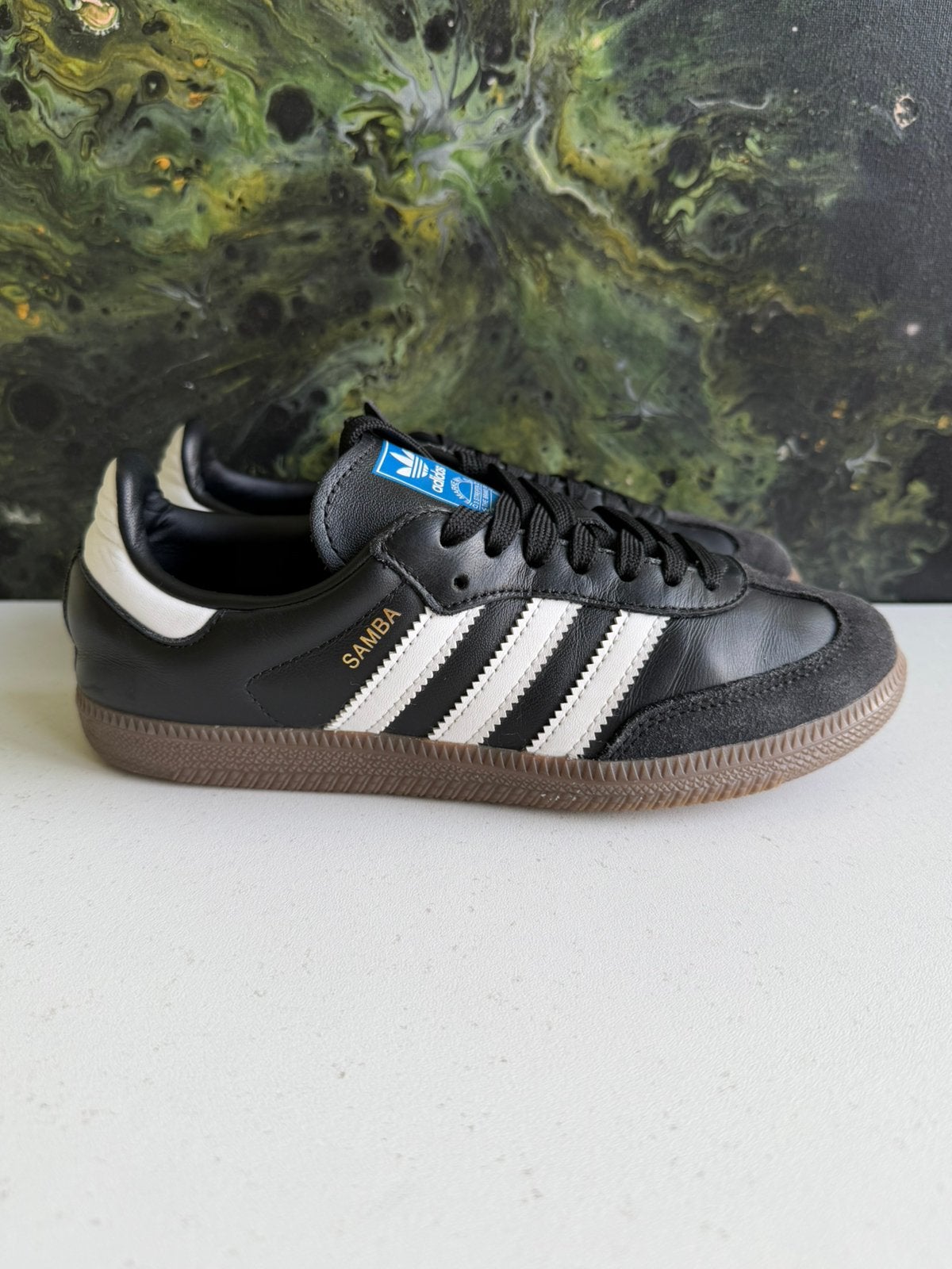 Adidas samba maat 37 1/3, Ophalen of Verzenden, Zo goed als nieuw, Wit, Sneakers of Gympen