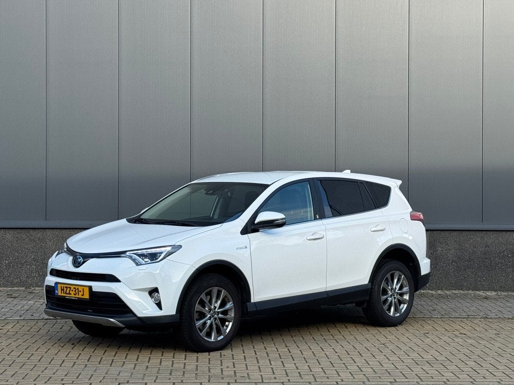Toyota RAV4 2.5 Hybrid Team D (bj 2019, automaat), 12 maanden, Stof, Gebruikt, Wit