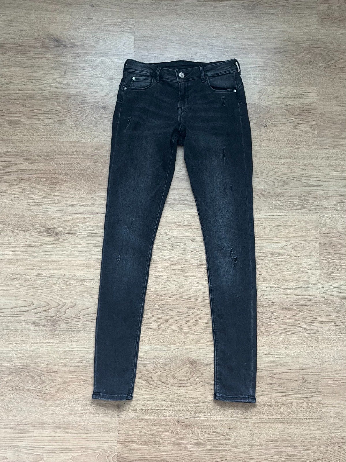 Jeggings H&M zwart maat 28/32, Kleding | Dames, Spijkerbroeken en Jeans, Verzenden, Gedragen, Zwart, W28 - W29 (confectie 36)