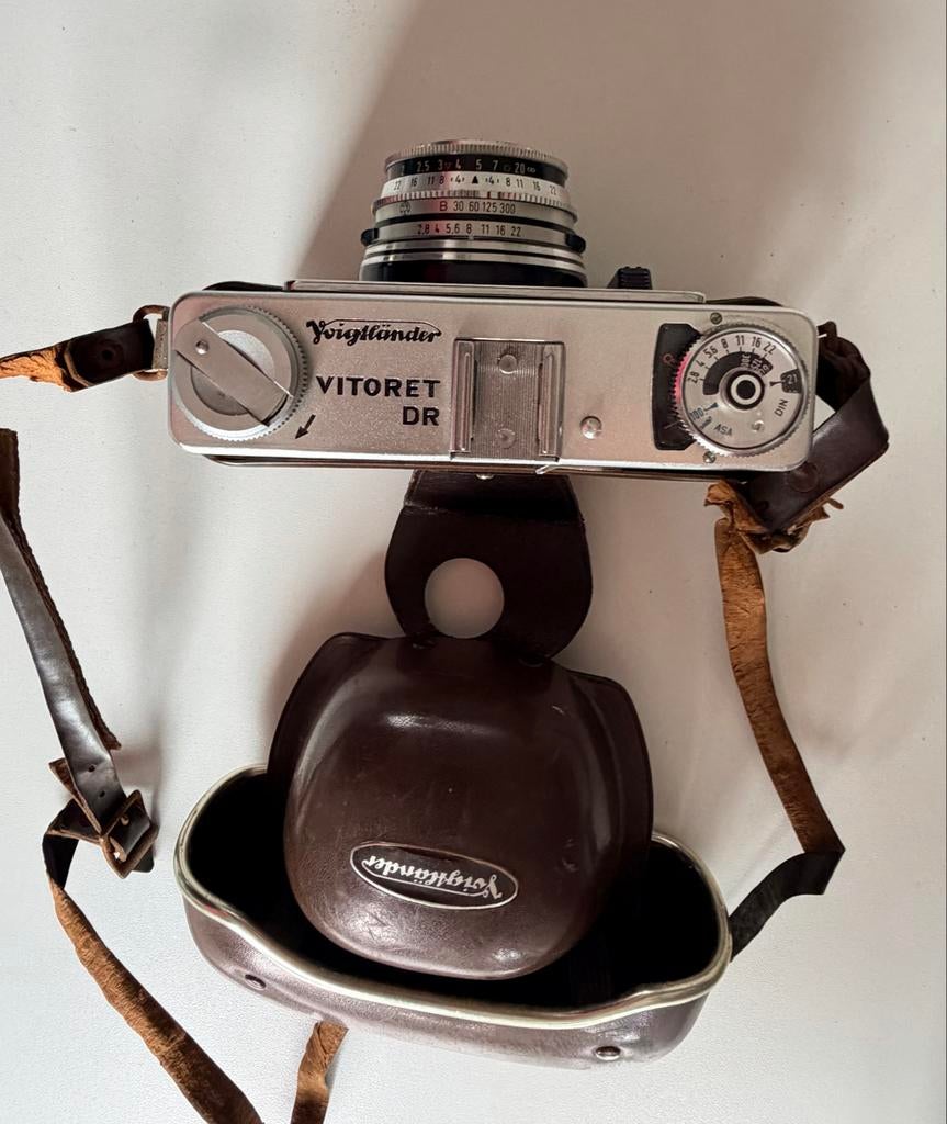 Voigtlander Vitoret DR camera met originele hoes, Audio, Tv en Foto, Fotocamera's Analoog, Ophalen of Verzenden, Zo goed als nieuw