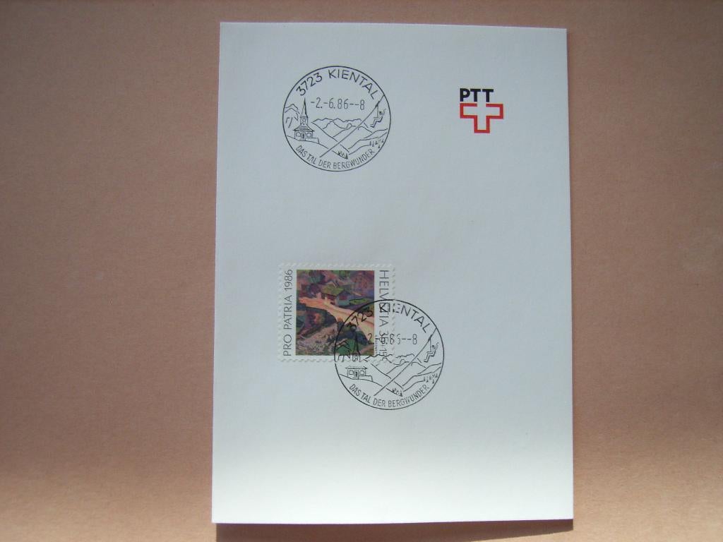 BM   Zwitserland Carnet 1317 Afstemp Kiental, Ophalen of Verzenden, Overige typen