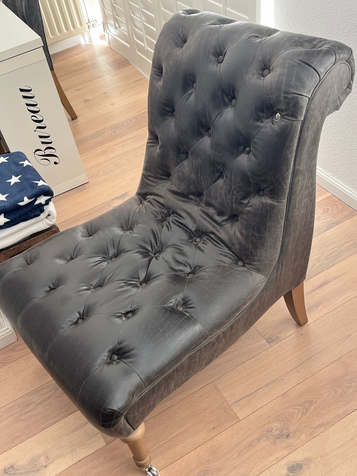 Riviera Maison Lounge Chair, Ophalen, Zo goed als nieuw, Bruin, Eén