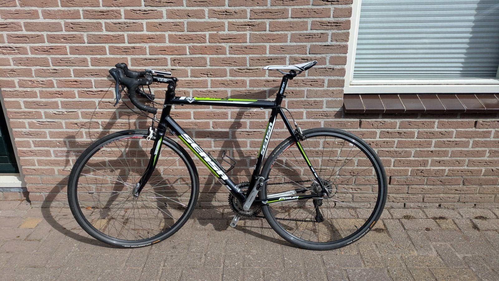 Sensa Racefiets - Zwart/Groen, Goede Staat, Ophalen, Aluminium, Meer dan 20 versnellingen, Overige merken