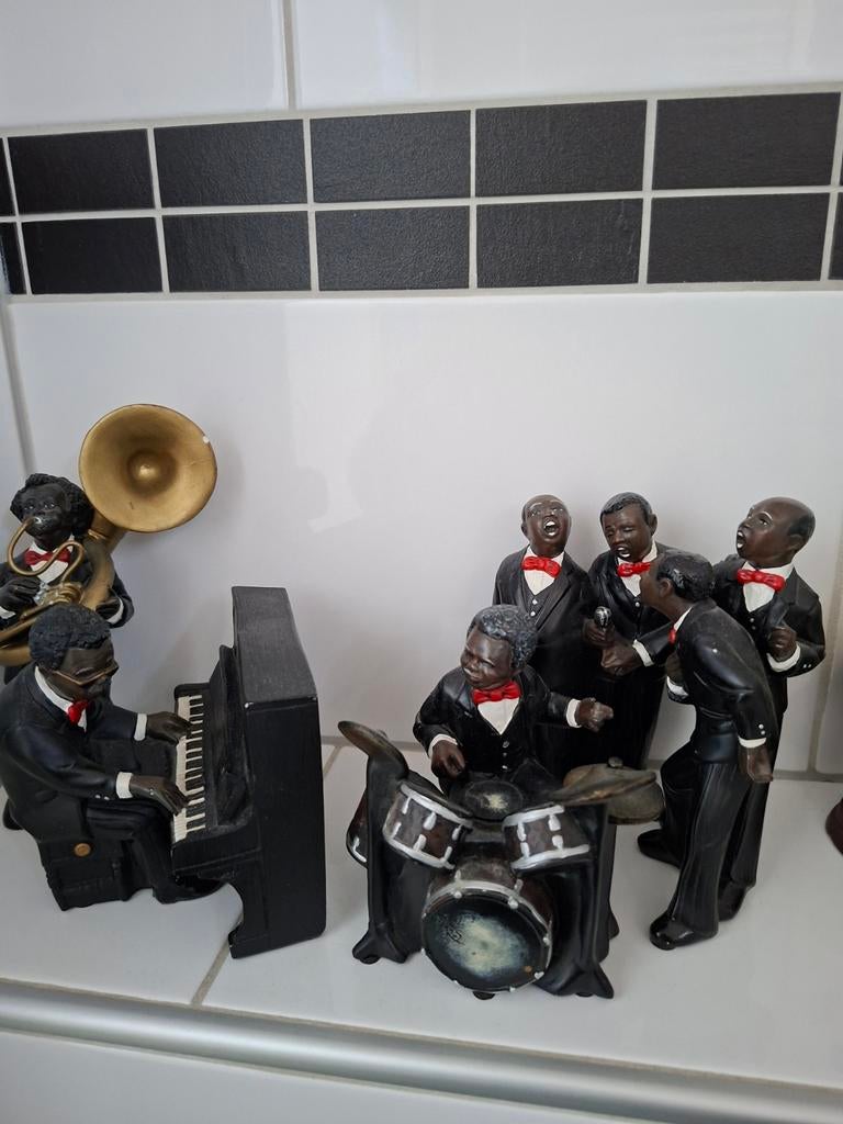 Enesco All That Jazz muzikanten beeldjes, Ophalen of Verzenden