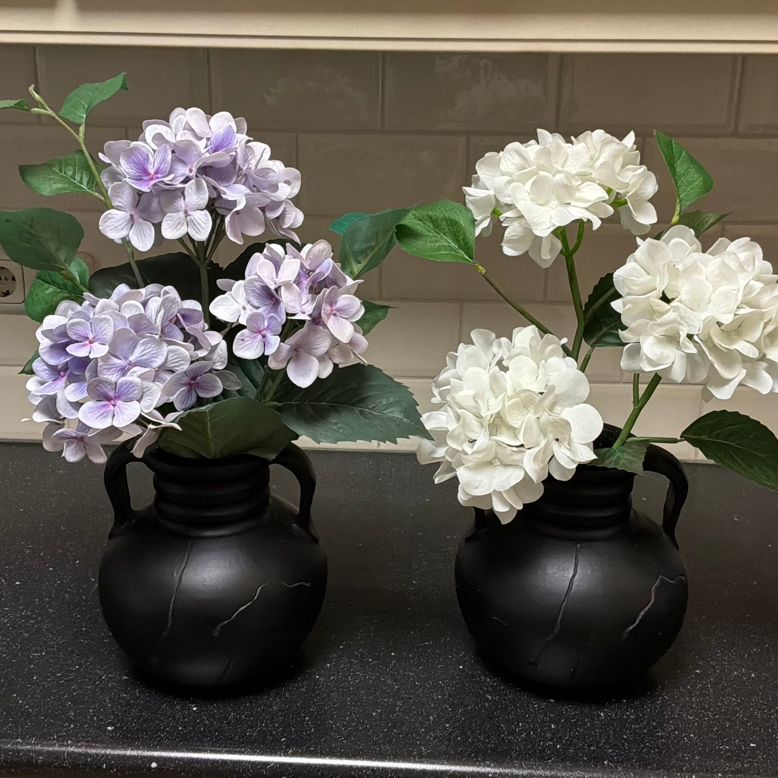 Kunstbloemen in pot, Ophalen of Verzenden, Gebruikt