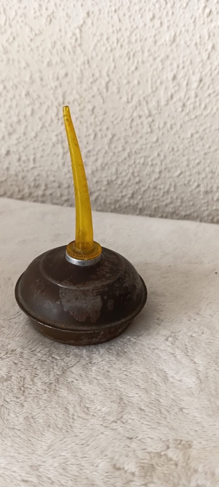 Vintage Miele oliespuitje - 8 cm hoog, 5 cm doorsnee, Ophalen of Verzenden
