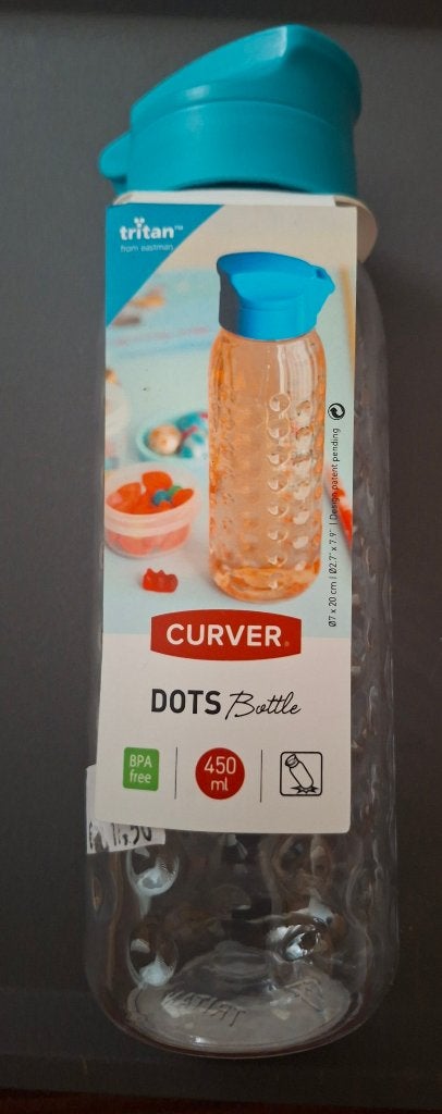 Nieuwe Curver Dots Drinkfles 450 ml - BPA-vrij, Ophalen of Verzenden, Nieuw