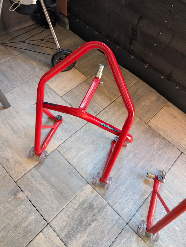 Complete set paddockstands (voor + achter) universeel, Motoren, Ophalen