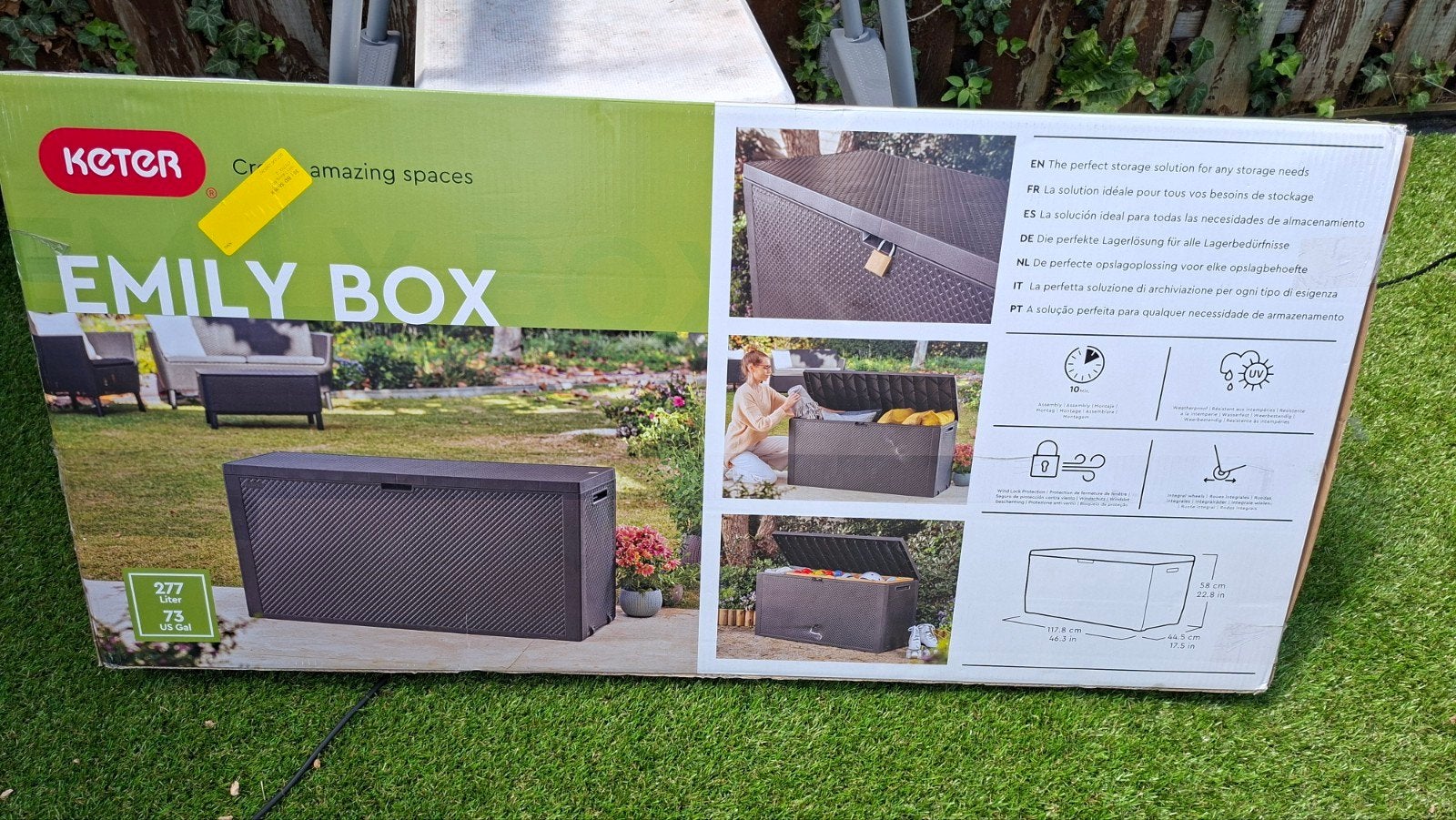 Nieuwe Keter Emily Opbergbox 277L, Ophalen, Nieuw, Kunststof, Overige typen