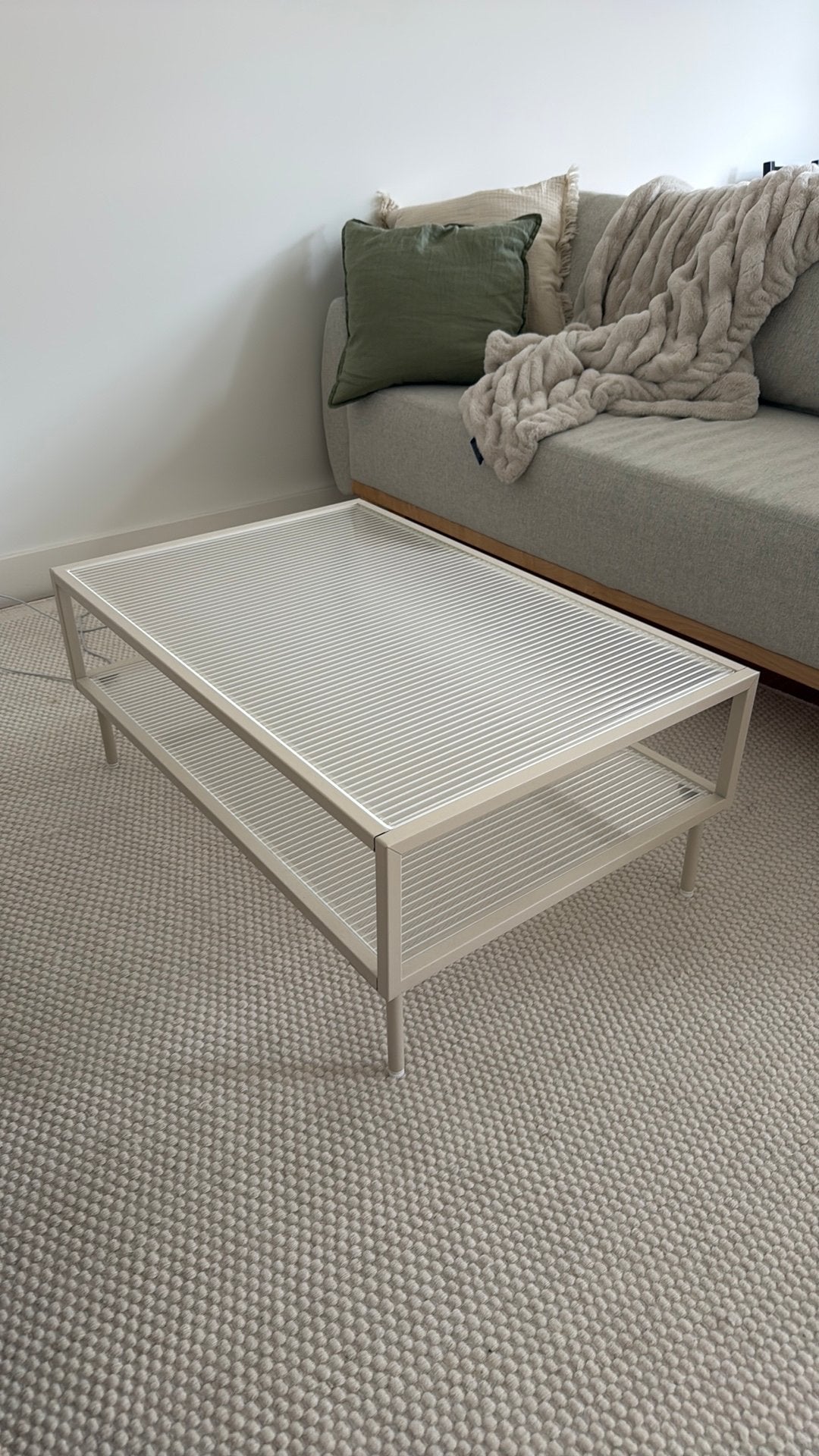 Glass Coffee Table, Ophalen, Zo goed als nieuw, Rechthoekig, 50 tot 100 cm