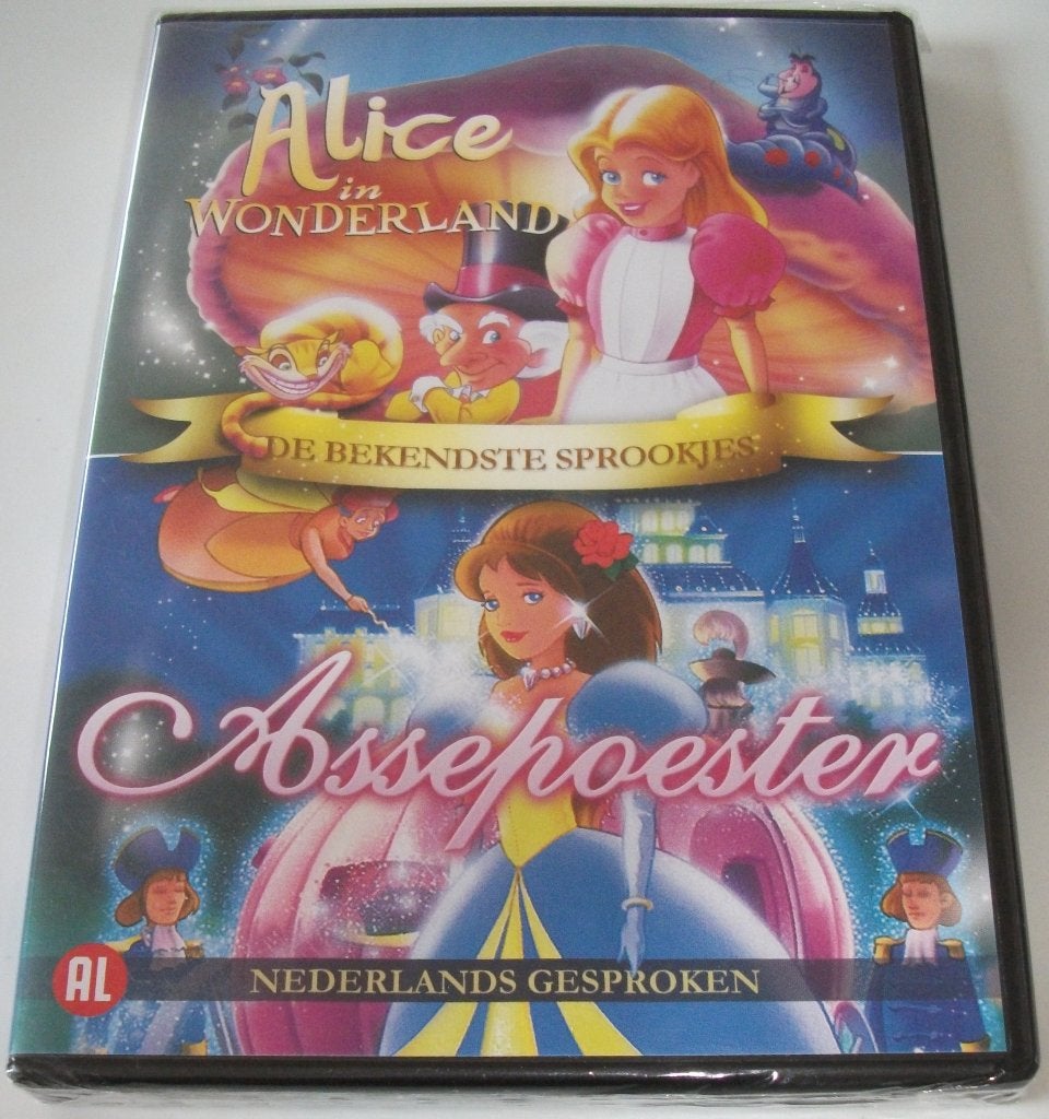Film-Pack *** ALICE IN WONDERLAND & ASSEPOESTER *** NIEUW, Alle leeftijden, Ophalen of Verzenden, Nieuw in verpakking, Nederlands